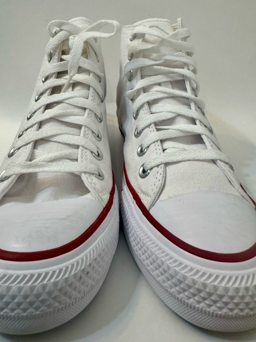 Converse Chuck Taylor All Star High Top White Sneakers Women’s 8.5 (Youth 6.5) - Picture 7 of 9
